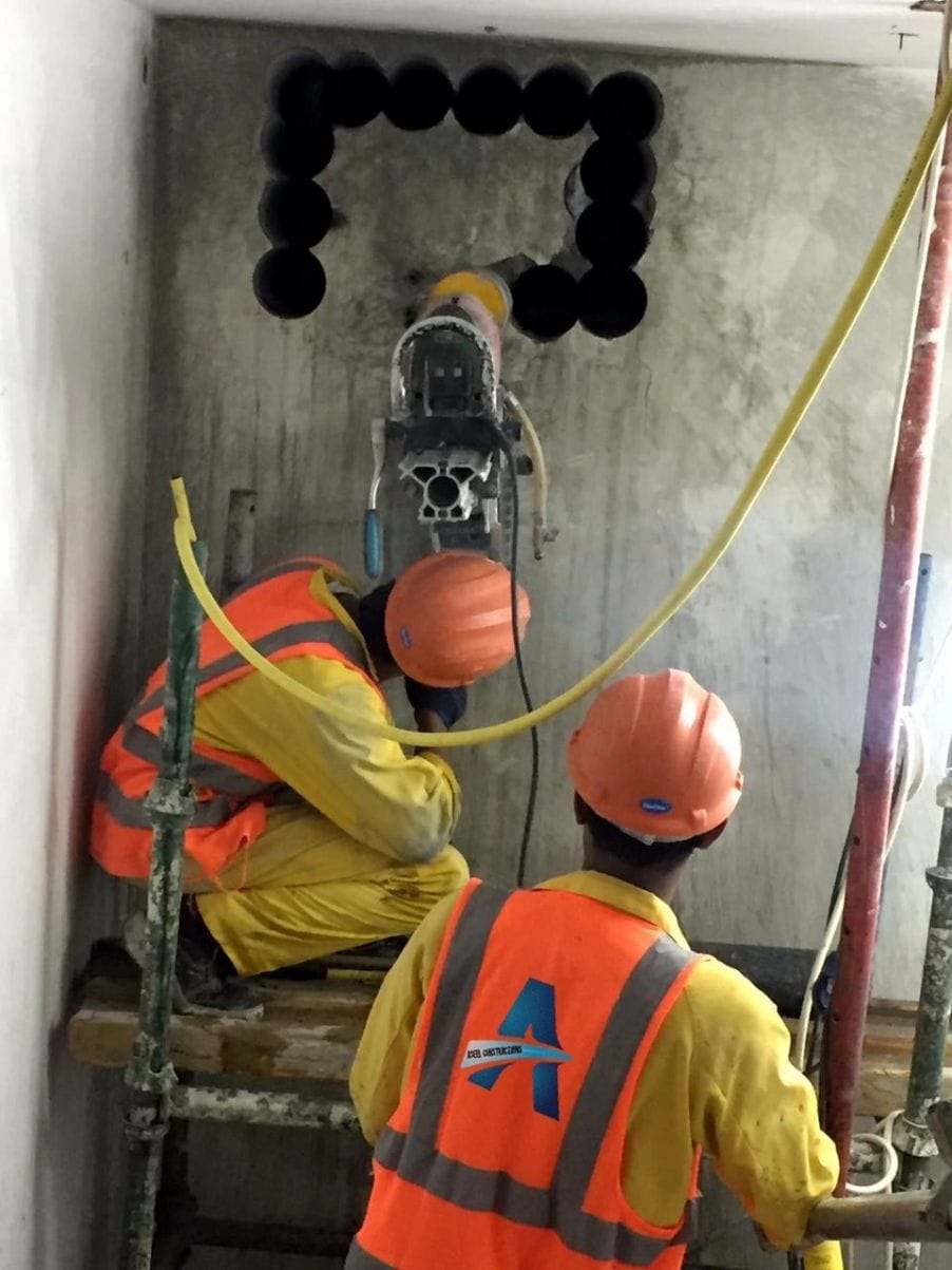 Concrete core drilling
